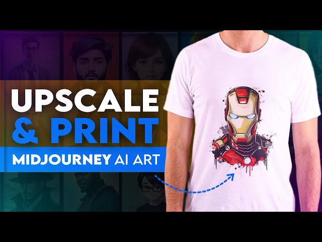 How to Upscale AI Art Images to 4K | Best AI Image Upscaler For Print On Demand
