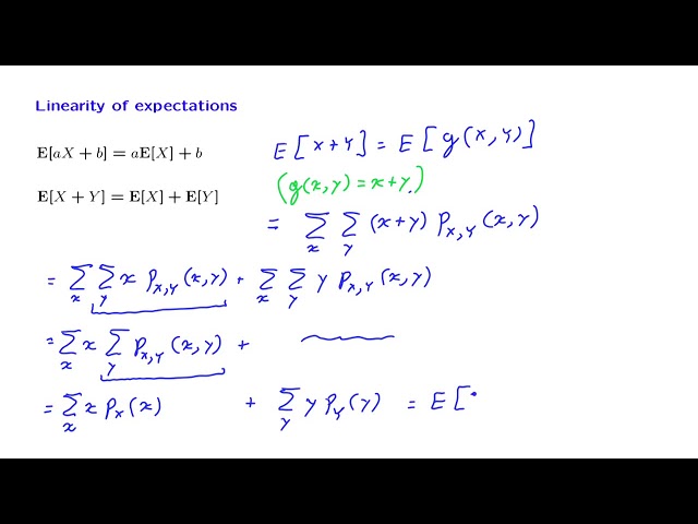 L06.8 Linearity of Expectations & The Mean of the Binomial