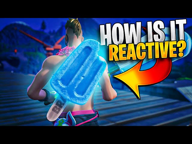 Fortnite TIME LAPSE Showing How The BRAIN FREEZE Backbling Is Reactive! (How Is It Reactive)