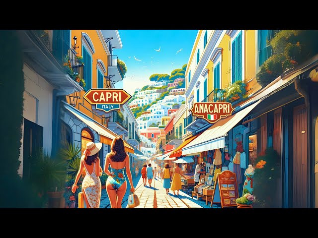 Capri, Italy 🇮🇹 - A Coastal Paradise - 4K 60fps HDR Walking Tour