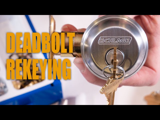 Schlage DEADBOLT Rekeying How-To - Schlage ENCODE, Sense, Connect and Mechanical