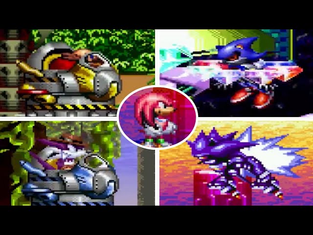 Sonic XG - All Bosses + Cutscenes & Good Ending (As Knuckles)