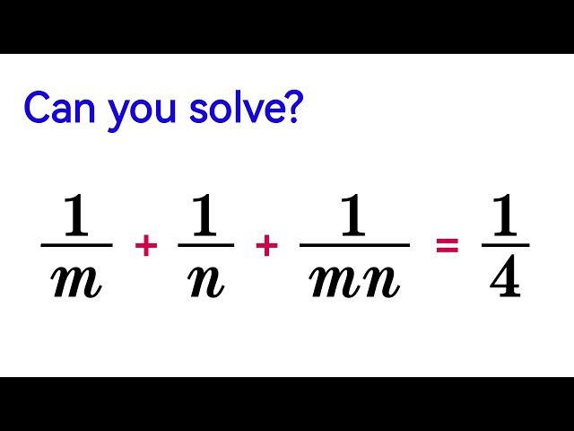 A nice equation. You should know how surprising the answer is!