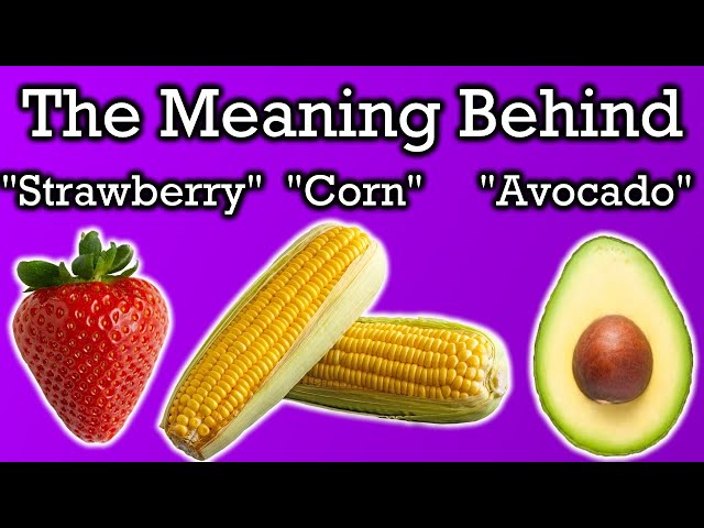 What The Names of Fruits & Vegetables Mean