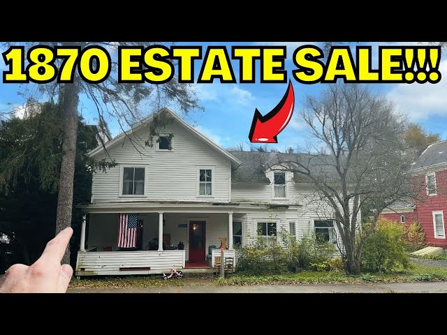 ESTATE SALE IN 153 YEAR OLD COUNTRY HOME REVEALS HIDDEN TREAURES!!!