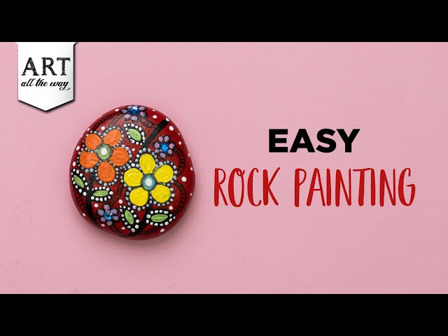 Easy Rock painting | Painted Rock | Rock Paper Weight