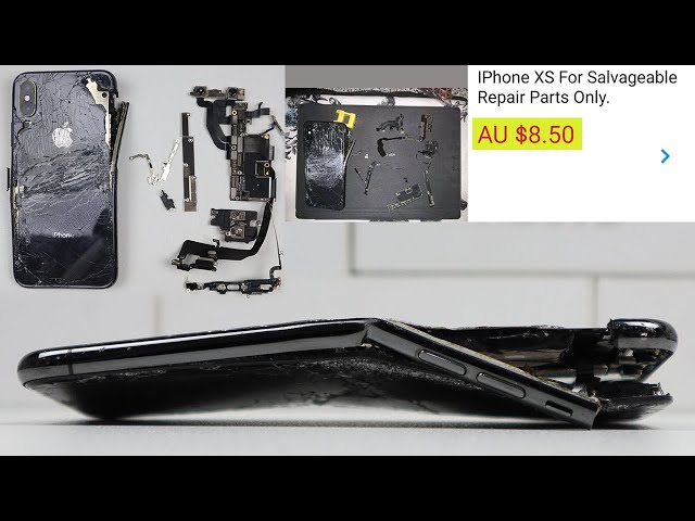 Two Destroyed iPhone XS for $8.50 - Can They Be Saved?