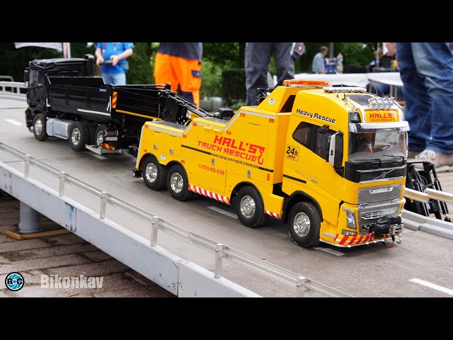 Model building world with RC Trucks & RC Tractor & RC Excavator in Action - Maxipark Hamm 2023
