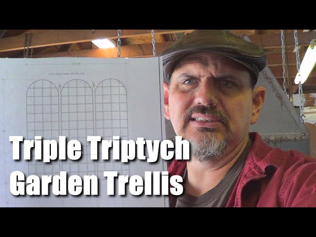 Triple Triptych Garden Trellis   OMG