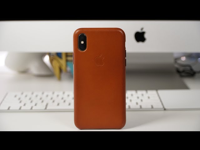 Apple iPhone X Leather Case - Review!