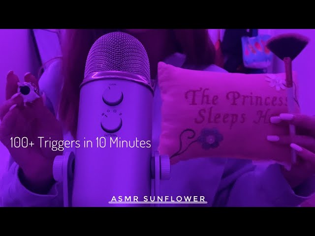 ASMR - 100 triggers in 10 minutes