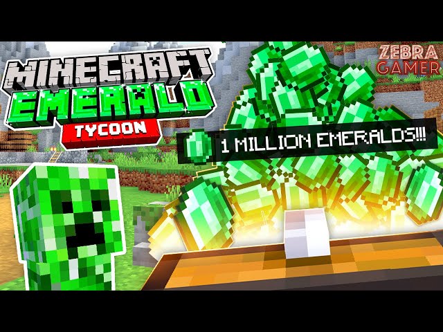 Getting RICH in Minecraft!! - Minecraft Emerald Tycoon! - Zebra's Minecraft Fun