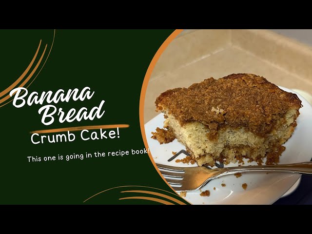 Banana Bread Crumb Cake | New Recipe | Bake With Me