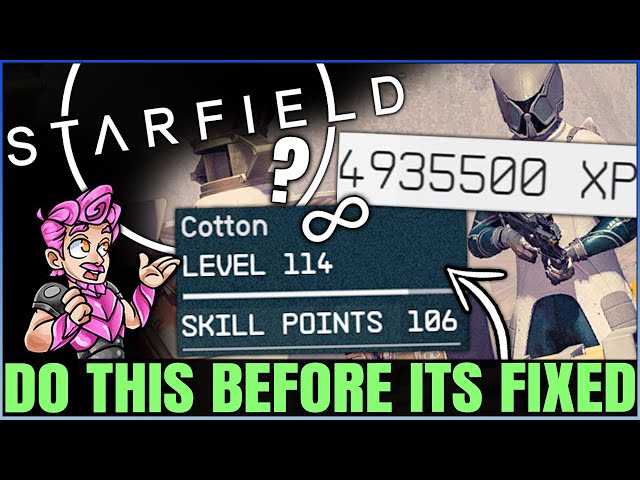 Starfield - How to Get 60K XP A MINUTE & LEVEL UP FAST - Infinite Skill Points, Money & Resources!