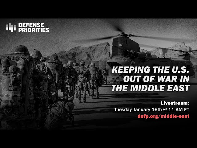 Keeping the U.S. out of war in the Middle East