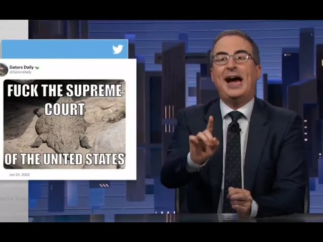 John Oliver with a great response from Twitter on the ruling