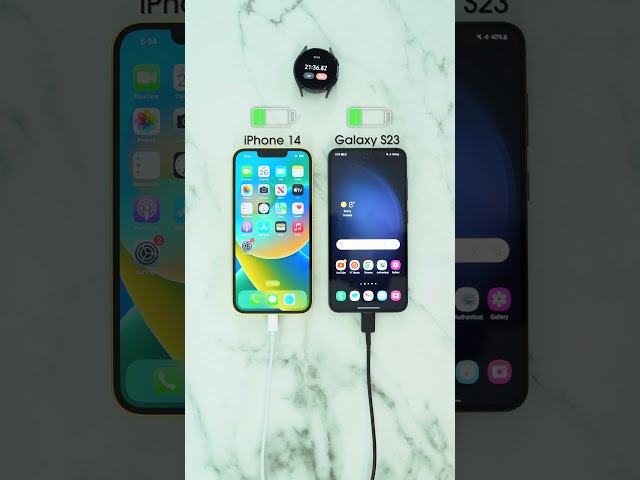 Samsung Galaxy S23 vs iPhone 14 Charging Test!🪫🔋