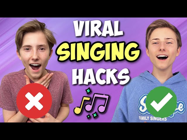 TRYING VIRAL SINGING HACKS (Family Edition)