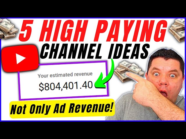 5 Best YouTube Channel Ideas With Highest CPMs And Earning Potential