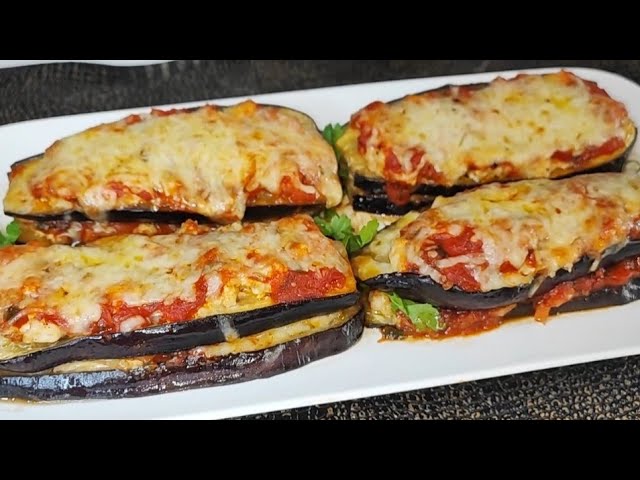 Nobody knows this delicious baked eggplant recipe! All raw, easy recipe! 🔝