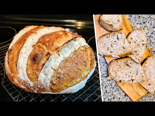 SAME-DAY Sourdough Bread - No Kneading, No Fancy Tools!😎