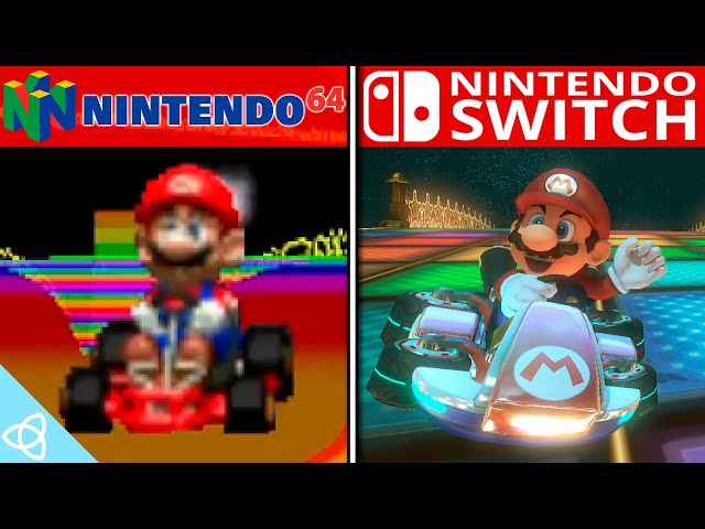 Mario Kart - Nintendo 64 vs. Switch | Side by Side