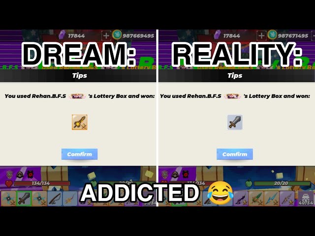 HOW TO GET ADDICTED TO LOTTERY 🫣 IN SKYBLOCK BLOCKMAN GO