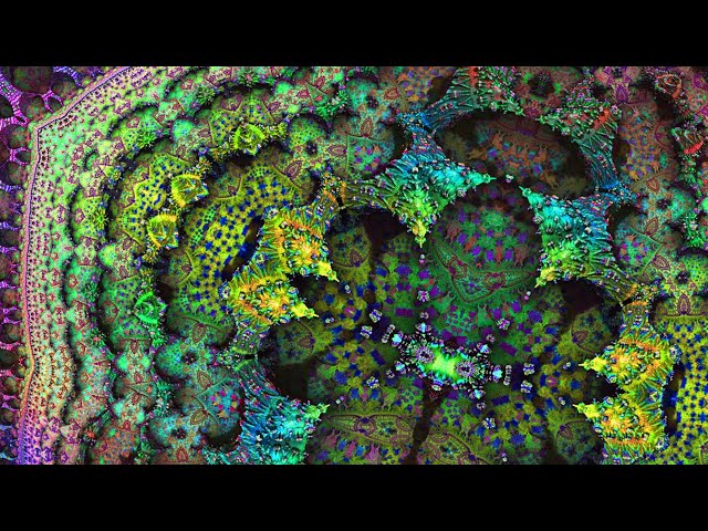 Psychedelic Rainbow Visuals 4K - Living Art Loops 05 - Descent