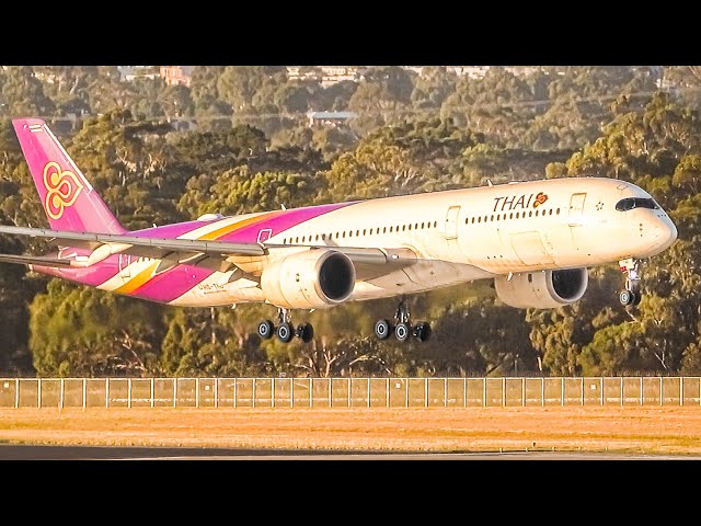 33 VERY CLOSE UP TAKEOFFS and LANDINGS at Melbourne Airport Australia [MEL/YMML]