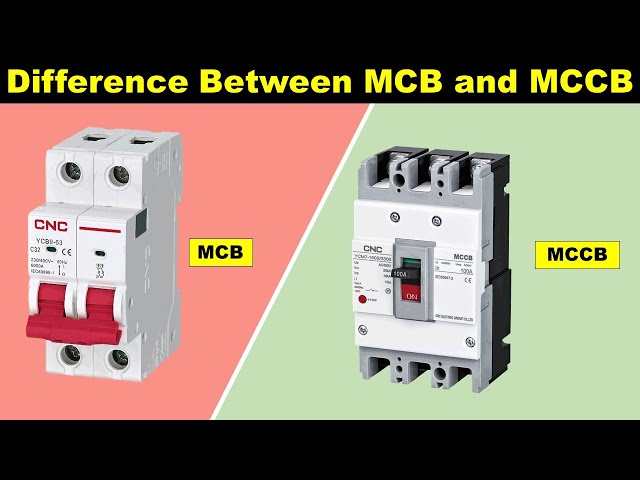 Difference Between MCB and MCCB || MCB vs MCCB @TheElectricalGuy