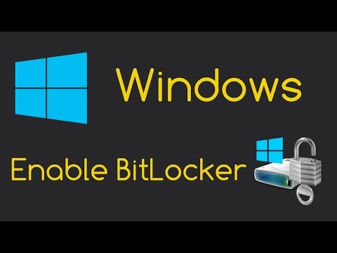 Enable BitLocker Drive Encryption (Windows Setup)