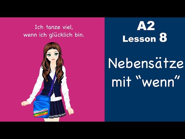 Learn German | Konjunktion "wenn" | Nebensatz | German for beginners | A2 - Lesson 8