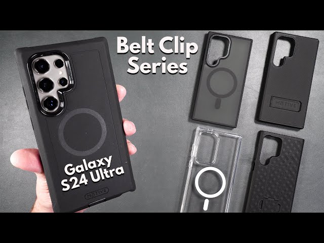 Galaxy S24 Ultra Series Belt clip Cases by MOTIVE  - Bunker, Ranger & Crystal Series