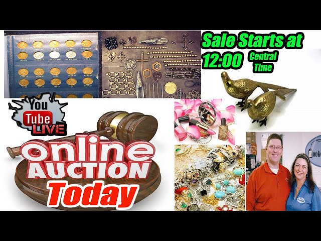 Live 3 Hour Auction Vintage Trinkets, Coins, Jewelry and much, much more!