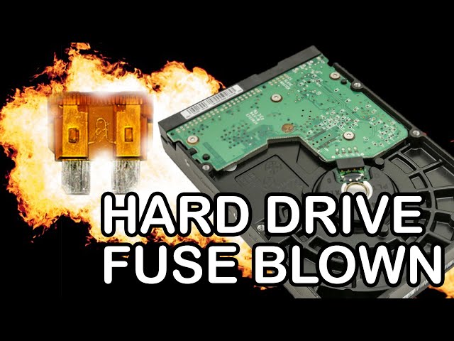 HARD DRIVE FUSE BLOWN! No power, Not spinning PCB repair and data recovery