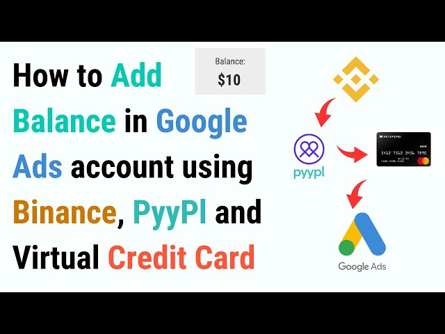 How to add balance in Google Ads account using Binance, PyyPl and Virtual Credit Card