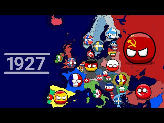 History of Europe (1900-2023) Countryballs