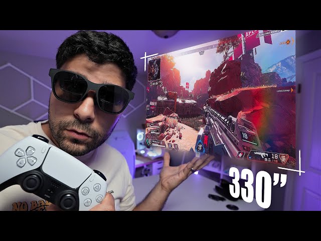 Gaming on the XREAL AIR 2 - a 330” OLED wearable display?