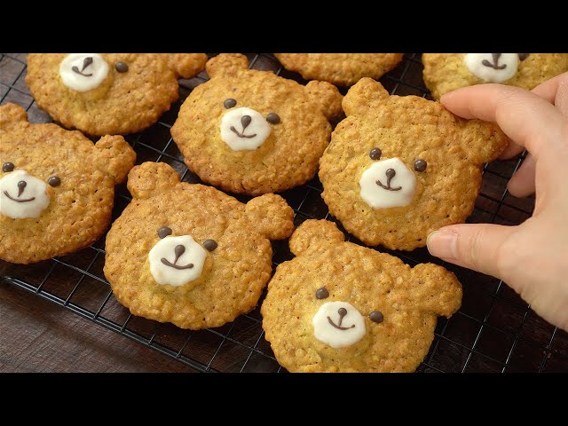 Easy Oatmeal Teddy Bear Cookie Recipe :: Oatmeal Recipe