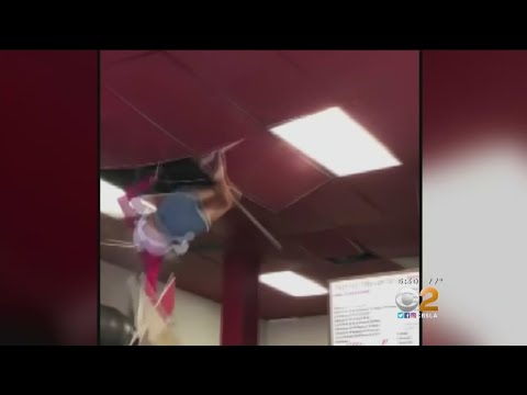 Woman Falls Through Restaurant Ceiling