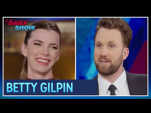 Betty Gilpin - Playing an A.I.-Fighting Nun on "Mrs. Davis" | The Daily Show