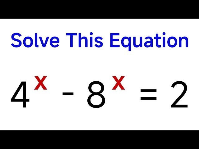 Exponential Equation | How to solve it quickly? | Use This Trick!