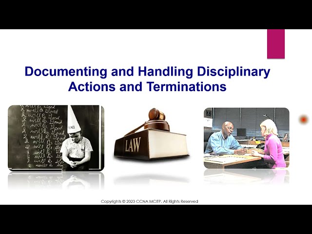 Documenting and Handling Disciplinary Actions and Terminations, Purpose of Employee Discipline
