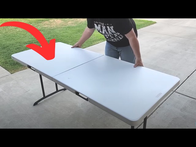 Genius DIY folding table hack for your dining room!