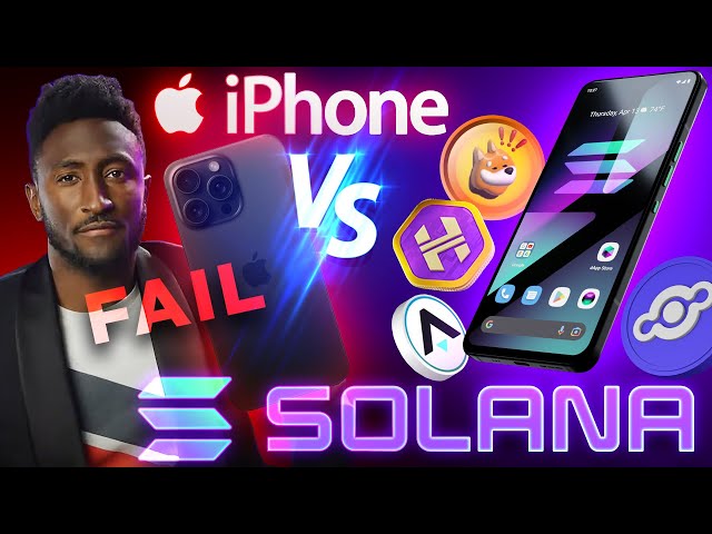iPhone vs Solana Saga 🔥 The WORST Phone? Marques Brownlee EPIC FAIL