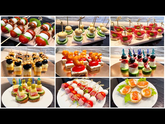 TOP 9 Quick Party Snacks! Delicious snacks for parties and receptions in 5 minutes!