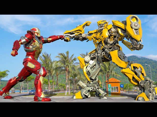 Transformers: Rise of The Beasts - Bumblebee vs Iron Man Final Fight | Paramount Pictures [HD]
