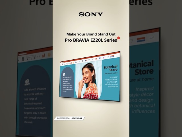 Upgrade Your Brand Communication with PRO BRAVIA EZ20L Series