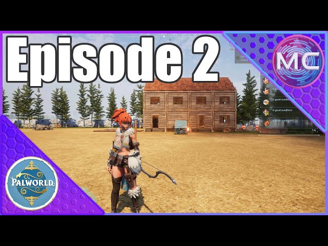 Palworld Episode 2: Building a Huge House and Catching a Boss Pal!
