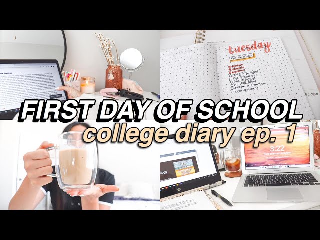 COLLEGE DIARIES: first day of *online* school, Tuesday, selling my clothes/items, amazon package!